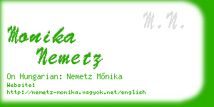 monika nemetz business card